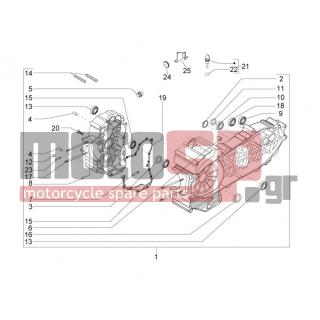 PIAGGIO - BEVERLY 500 CRUISER E3 2008 - Engine/Transmission - OIL PAN - 873931 - ΤΣΙΜΟΥΧΑ ΔΙΑΦ SCOOTER 350500 25X40X7
