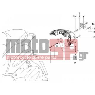 PIAGGIO - BEVERLY 500 IE E3 2007 - Electrical - Lights back - Flash - 575249 - ΒΙΔΑ M6x22 ΜΕ ΑΠΟΣΤΑΤΗ
