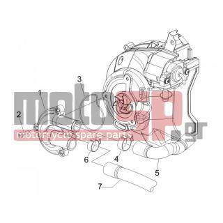 PIAGGIO - CARNABY 125 4T E3 2008 - Engine/Transmission - WHATER PUMP - 877528 - ΚΑΠΑΚΙ ΤΡΟΜΠΑΣ ΝΕΡΟΥ SCOOTER 125/300 3ΕΞ
