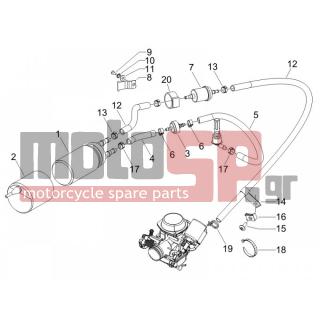 PIAGGIO - CARNABY 125 4T E3 2009 - Engine/Transmission - supply system