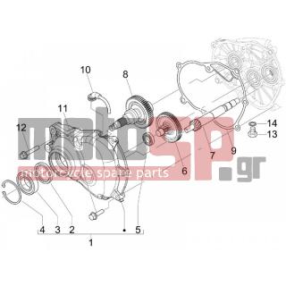 PIAGGIO - CARNABY 125 4T E3 2008 - Engine/Transmission - complex reducer - 8305985 - ΓΡΑΝΑΖΙ ΔΙΑΦ ΔΙΠΛΟ BEVERLY 125-RST