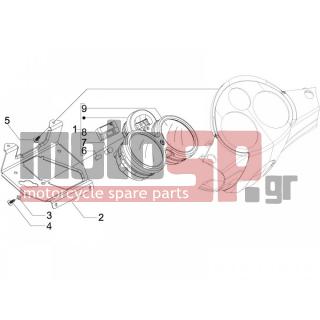 PIAGGIO - CARNABY 125 4T E3 2008 - Electrical - Complex instruments - Cruscotto - 164634 - ΛΑΜΠΑ 12V 1.2W T5 ΟΡΓΑΝΩΝ