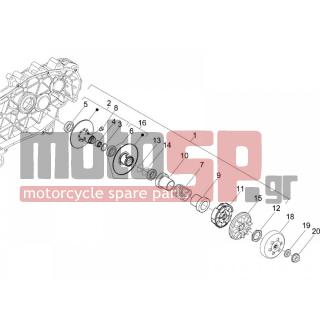PIAGGIO - CARNABY 200 4T E3 2007 - Engine/Transmission - drifting pulley - 833673 - ΕΛΑΤΗΡΙΟ ΚΟΜΠΛΕΡ SCOOTER 180300
