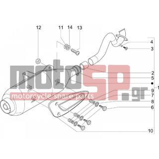 PIAGGIO - BEVERLY 125 2005 - Exhaust - silencers - 599208 - ΒΙΔΑ ΠΙΣ ΦΑΝΟΥ Μ8Χ35