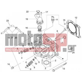 PIAGGIO - BEVERLY 125 2005 - Engine/Transmission - Group head - valves - 847594 - Cylinder head assembly