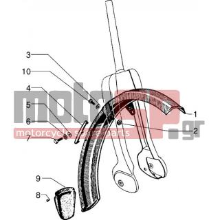 PIAGGIO - CIAO 1999 - Body Parts - FRONT feather - 12039 - Παξιμάδι