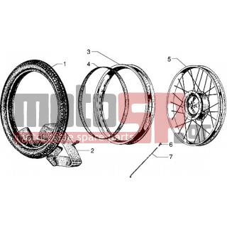 PIAGGIO - CIAO 1999 - Frame - rear wheel - 1596624 - Ζάντα κομπλέ