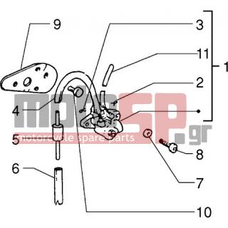 PIAGGIO - CIAO 1999 - Engine/Transmission - mixing System - 6965 - Ροδέλα 5.3x10x10