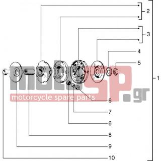 PIAGGIO - CIAO 1999 - Engine/Transmission - pulley drive - 2862785 - ΔΙΣΚΟΣ ΒΑΡ SI ΜΕ ΔΑΚΤ Ν.Μ