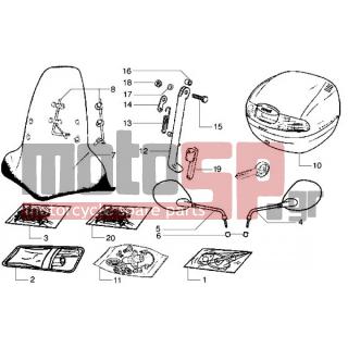 PIAGGIO - DIESIS 100 < 2005 - Body Parts - Accessories - ODN00G05201481 - Compl. φλάντζες