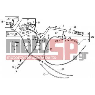 PIAGGIO - DIESIS 50 < 2005 - Frame - steering-parts Cables - ODN00G00900181 - καλώδιο