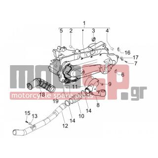 PIAGGIO - FLY 100 4T 2007 - Engine/Transmission - COVER sump - the sump Cooling - 622267 - ΣΩΛΗΝΑΣ ΑΕΡΑΓΩΓΟΥ FLY 50 4T/125/150