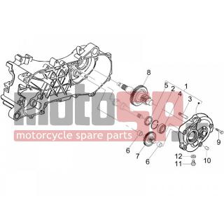 PIAGGIO - FLY 100 4T 2006 - Engine/Transmission - complex reducer - 478197 - ΡΟΔΕΛΑ ΑΞΟΝΑ ΔΙΑΦ SCOOTER 50-100 5 MM