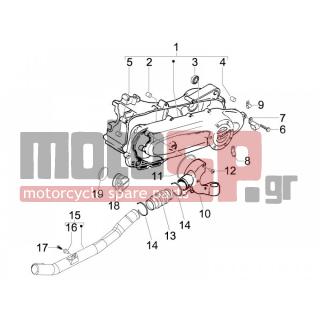 PIAGGIO - FLY 100 4T 2014 - Engine/Transmission - COVER sump - the sump Cooling - 622267 - ΣΩΛΗΝΑΣ ΑΕΡΑΓΩΓΟΥ FLY 50 4T/125/150
