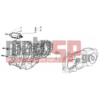 PIAGGIO - FLY 125 4T < 2005 - Electrical - electric starter - 82612R - ΚΟΜΠΛΕΡ ΕΚΚΙΝΗΣΗΣ SCOOTER 125200 CC 4Τ
