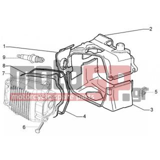 PIAGGIO - FLY 125 4T < 2005 - Engine/Transmission - COVER head - 844349 - ΚΑΠΑΚΙ ΒΑΛΒΙΔΩΝ LIBERTY-FLY