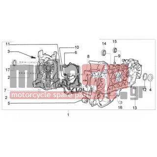 PIAGGIO - FLY 125 4T < 2005 - Engine/Transmission - OIL PAN - 485912 - Radial ball bearing 15x42x13