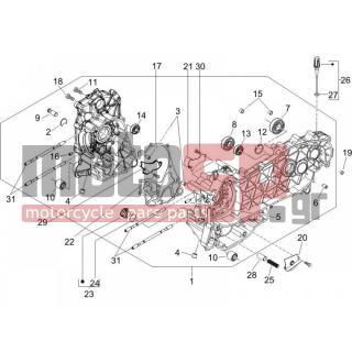 PIAGGIO - FLY 125 4T 2007 - Engine/Transmission - OIL PAN - 828766 - ΛΑΜΑΡΙΝΑ ΚΑΡΤΕΡ BEVERLY/VESPA GT 200