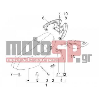 PIAGGIO - FLY 125 4T 2007 - Body Parts - Saddle / Seats - 6219790012 - ΣΕΛΑ FLY 50150 ΕΩΣ 2011