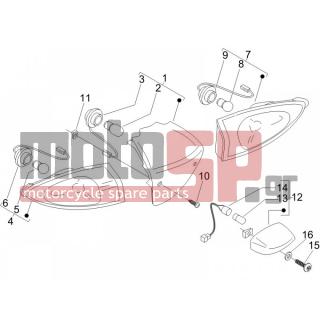 PIAGGIO - FLY 125 4T 2006 - Electrical - Lights back - Flash - 267115 - ΒΙΔΑ M4X16