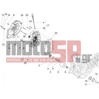 PIAGGIO - FLY 125 4T 3V IE E3 DT 2013 - Engine/Transmission - COVER flywheel magneto - FILTER oil - 82635R - ΦΙΛΤΡΟ ΛΑΔΙΟΥ SCOOTER 4T 125300 CC