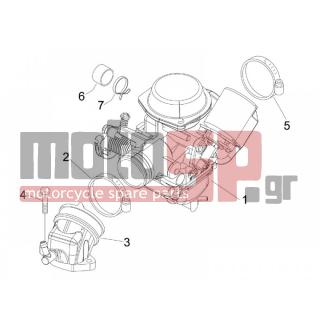 PIAGGIO - BEVERLY 125 E3 2007 - Engine/Transmission - CARBURETOR COMPLETE UNIT - Fittings insertion