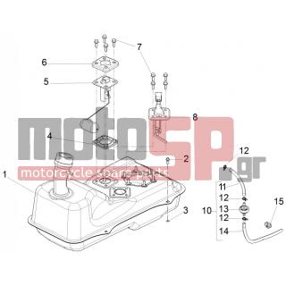 PIAGGIO - FLY 125 4T 3V IE E3 LEM 2013 - Body Parts - tank - B016777 - ΒΙΔΑ M6X16 SCOOTER CL10,9