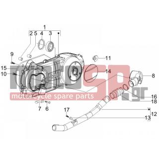 PIAGGIO - FLY 125 4T E3 2007 - Engine/Transmission - COVER sump - the sump Cooling - 239388 - ΑΠΟΣΤΑΤΗΣ ΚΑΡΤΕΡ BEVERLY-NEXUS