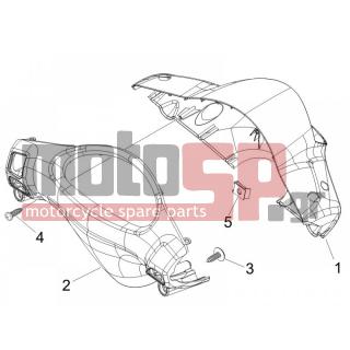 PIAGGIO - FLY 125 4T E3 2007 - Body Parts - COVER steering - 270793 - ΒΙΔΑ D3,8x16