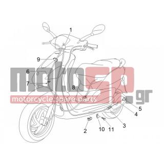 PIAGGIO - FLY 125 4T E3 2007 - Πλαίσιο - cables - 270310 - ΡΕΓΟΥΛΑΤΟΡΟΣ ΦΡ SCOOTER