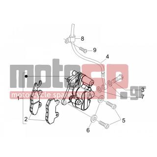 PIAGGIO - FLY 125 4T E3 2007 - Brakes - brake lines - Brake Calipers - 265451 - ΒΙΔΑ ΜΑΡΚ ΔΑΓΚΑΝΑΣ