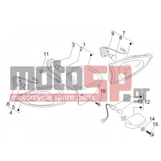 PIAGGIO - FLY 125 4T E3 2007 - Electrical - Lights back - Flash - 267115 - ΒΙΔΑ M4X16