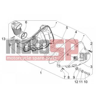 PIAGGIO - FLY 125 4T E3 2009 - Engine/Transmission - Air filter - 827831 - ΤΑΠΑ ΑΠΟΣΤΡΑΓΓΙΣΗΣ ΘΑΛΑΜΟΥ ΦΙΛΤΡ SCOOTER