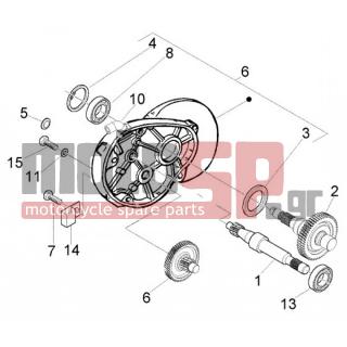 PIAGGIO - FLY 150 4T < 2005 - Engine/Transmission - AXIS WHEEL BACK - 8340635 - Καπάκι