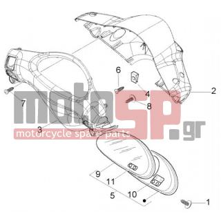 PIAGGIO - FLY 150 4T < 2005 - Body Parts - Odometer-wheel covers - 8457 - Βίδα αυτοδιατρ. M4,2x19