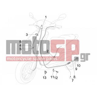 PIAGGIO - FLY 150 4T E3 2011 - Frame - cables - 434541 - ΒΙΔΑ M6X16 SCOOTER CL10,9