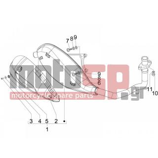 PIAGGIO - FLY 150 4T E3 2010 - Exhaust - silencers - 848766 - ΒΙΔΑ
