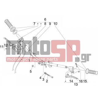 PIAGGIO - FLY 150 4T E3 2011 - Frame - Wheel - brake Antliases - 123394 - ΒΙΔΑ M5,8X17,2