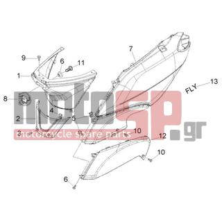 PIAGGIO - FLY 50 2T < 2005 - Body Parts - SIDE - 259349 - ΒΙΔΑ 4,2X13