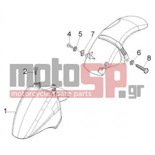PIAGGIO - FLY 50 2T < 2005 - Body Parts - Fender front and back - 15804 - Βίδα