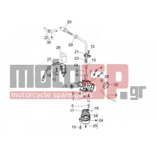 PIAGGIO - FLY 50 2T 2006 - Engine/Transmission - CARBURETOR accessories - 152608 - ΕΛΑΤΗΡΙΟ ΒΙΔΑΣ ΡΕΛΑΝ SCOOTER