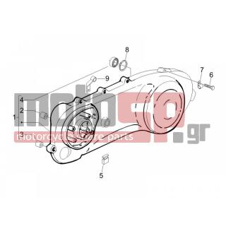 PIAGGIO - FLY 50 2T 2006 - Engine/Transmission - COVER sump - the sump Cooling - 414838 - ΒΙΔΑ M6x35