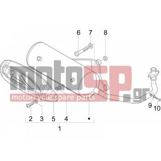 PIAGGIO - FLY 50 2T 2007 - Exhaust - silencers - 827526 - ΡΟΔΕΛΑ