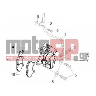 PIAGGIO - FLY 50 2T 2006 - Brakes - brake lines - Brake Calipers - CM068301 - ΔΑΓΚΑΝΑ ΜΠΡ ΦΡ RU-BE200-Χ8250-FLY100-BOU
