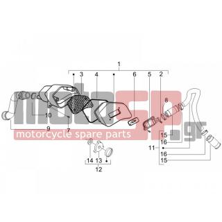 PIAGGIO - FLY 50 2T 2006 - Engine/Transmission - Secondary air filter casing - 827443 - ΚΟΛΑΡΟ