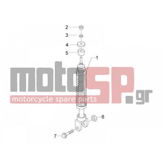 PIAGGIO - FLY 50 2T 2011 - Suspension - Place BACK - Shock absorber - 268158 - ΒΙΔΑ ΠΙΣΩ ΑΜΟΡΤΙΣΕΡ GP800