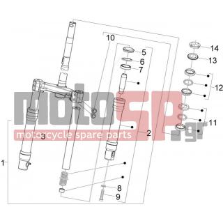 PIAGGIO - FLY 50 2T 2011 - Αναρτήσεις - Fork / bottle steering - Complex glasses