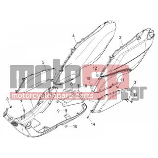 PIAGGIO - FLY 50 2T 2011 - Body Parts - Side skirts - Spoiler - 623021 - ΚΑΠΑΚΙ ΕΣ ΣΠΟΙΛΕΡ FLY 50 2T