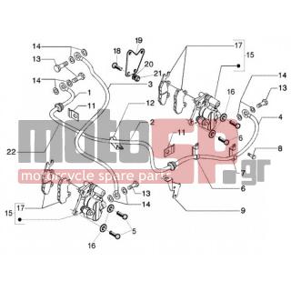 PIAGGIO - BEVERLY 125 RST < 2005 - Brakes - Calipers BRAKE - BRAKE piping - 265451 - ΒΙΔΑ ΜΑΡΚ ΔΑΓΚΑΝΑΣ