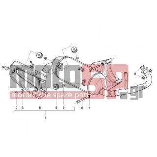 PIAGGIO - FLY 50 2T 2010 - Exhaust - silencers